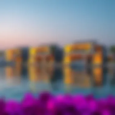 Luxurious waterfront properties on Blue Water Island
