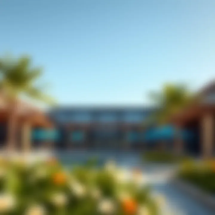 Recreational spaces and attractions on Blue Water Island