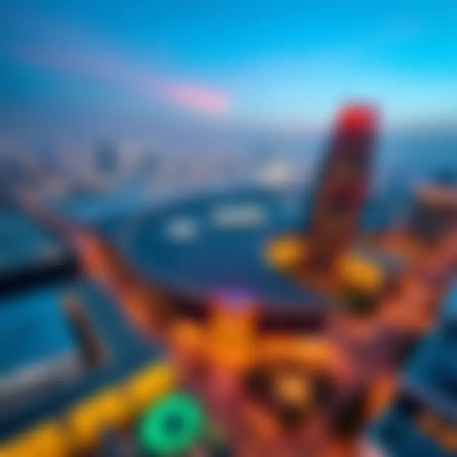 Aerial view of City Center Mirdif showcasing its architectural design