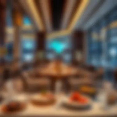 Elegant dining area with a variety of cuisines in City Center Mirdif