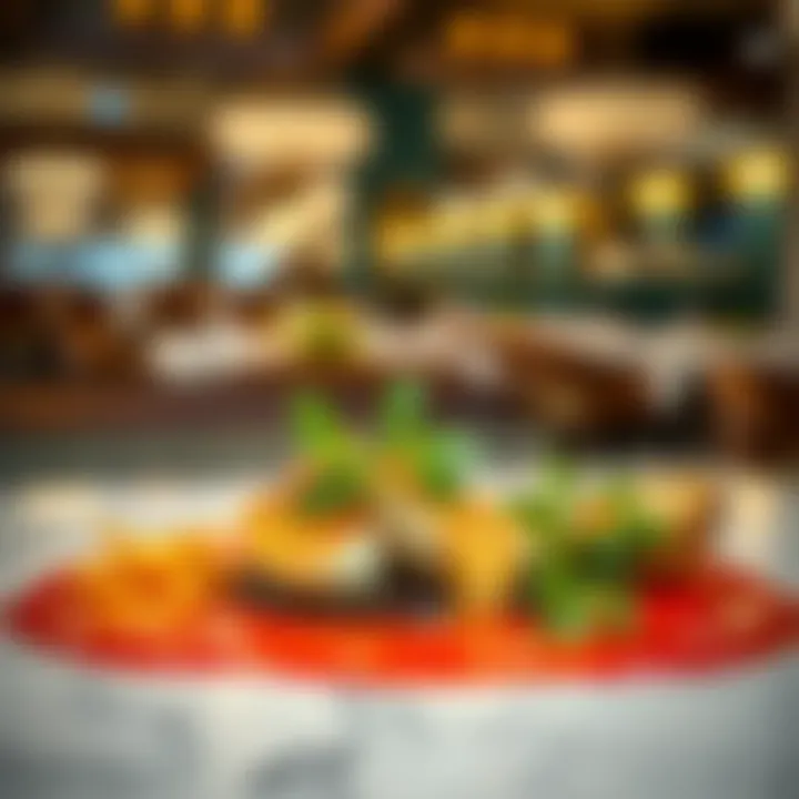 Artistry in Cuisine An artistic presentation of a signature dish from a renowned restaurant