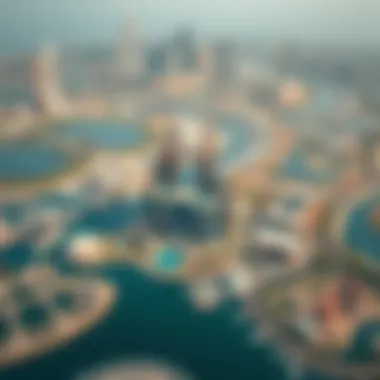 Aerial view showcasing the stunning architecture of Damac Maritime City