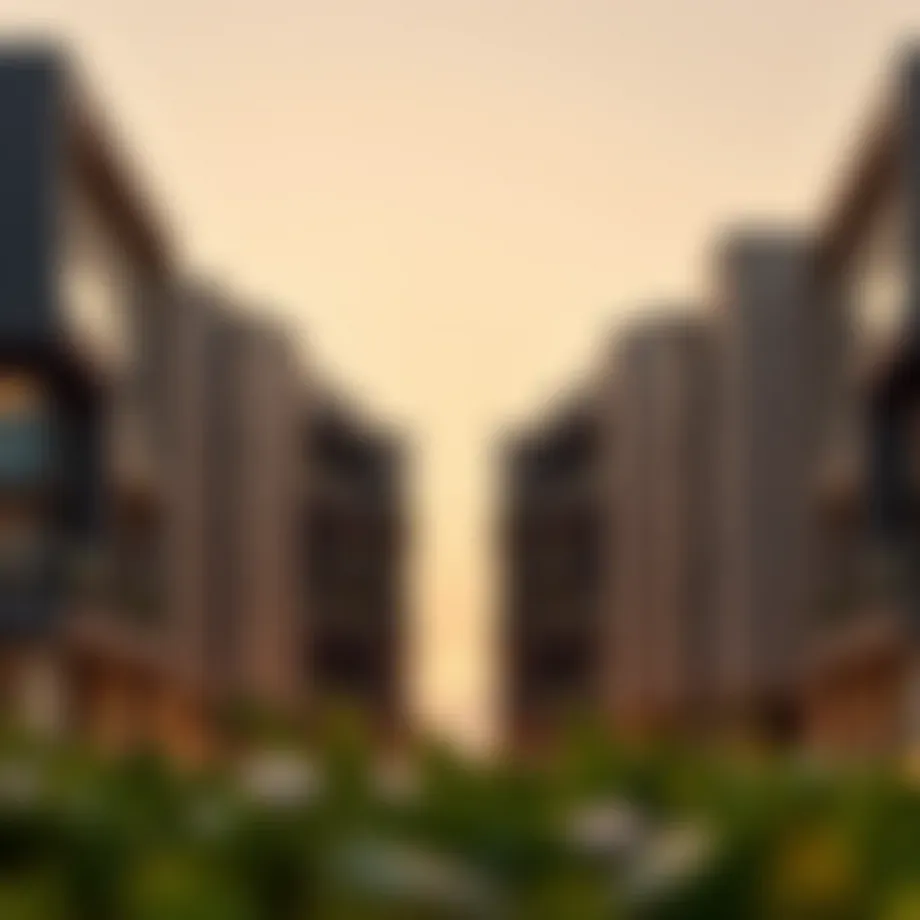 Architectural view of Deyaar Noor Midtown showcasing its modern design