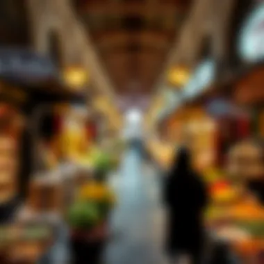 Vibrant marketplace within Dubai International City highlighting cultural diversity