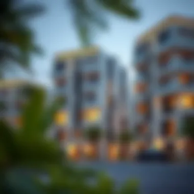 Contemporary Residential Designs Modern residential buildings in Dubai Jaddaf reflecting contemporary architecture.