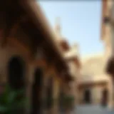 Traditional architecture of Dubai's Old City showcasing intricate designs
