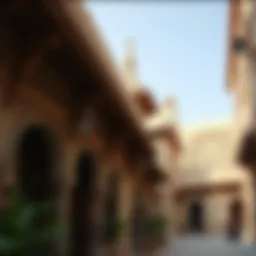 Traditional architecture of Dubai's Old City showcasing intricate designs