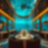 Mesmerizing Underwater Atmosphere Stunning underwater view of Dubai's restaurant ambiance