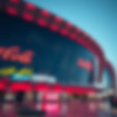 Architectural details of Coca Cola Arena