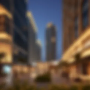 Mixed-use development showcasing urban lifestyle