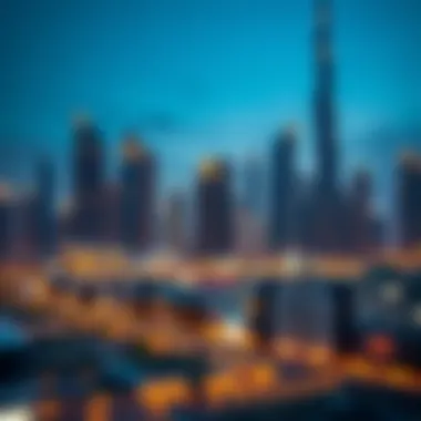 Skyline of Dubai featuring Emaar's iconic developments