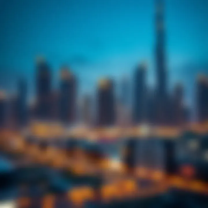 Skyline of Dubai featuring Emaar's iconic developments