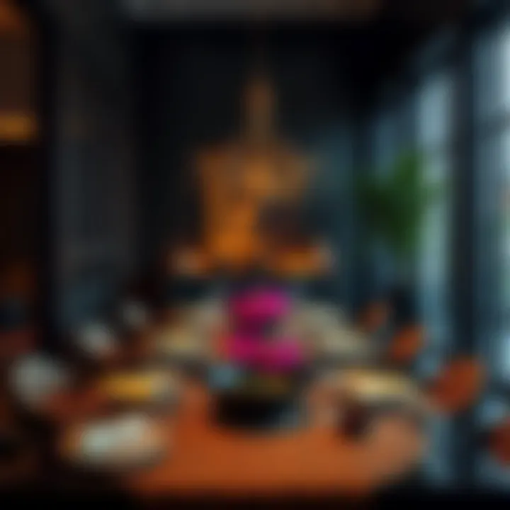 Elegant Thai Dining Setup Elegant dining setup reflecting traditional Thai aesthetics