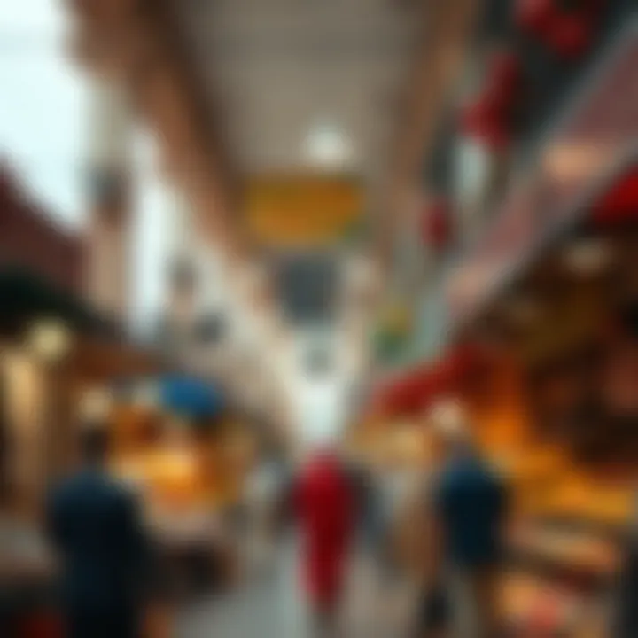 A bustling marketplace in Deira, highlighting the local culture and community.