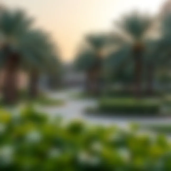 A serene park in Deira, providing a relaxing environment for residents.