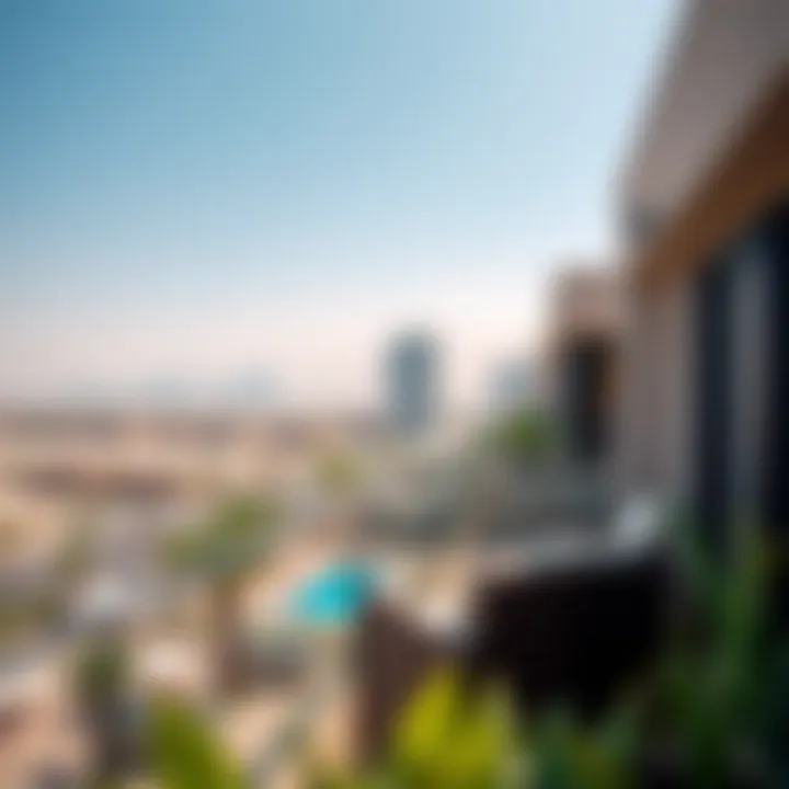 Breathtaking Views from Gardenia Townhomes Scenic view from Gardenia Townhomes overlooking the Dubai skyline