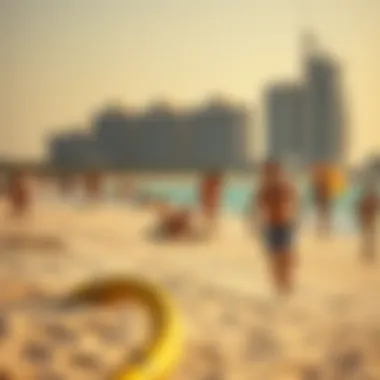 Leisure Activities on Dubai's Beaches Families enjoying leisure activities on Dubai's golden beaches