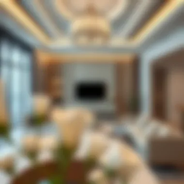 Interior of a modern Dubai property highlighting design elegance