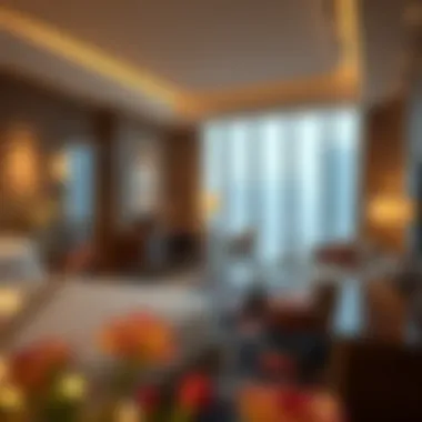 Elegant hotel room showcasing modern design