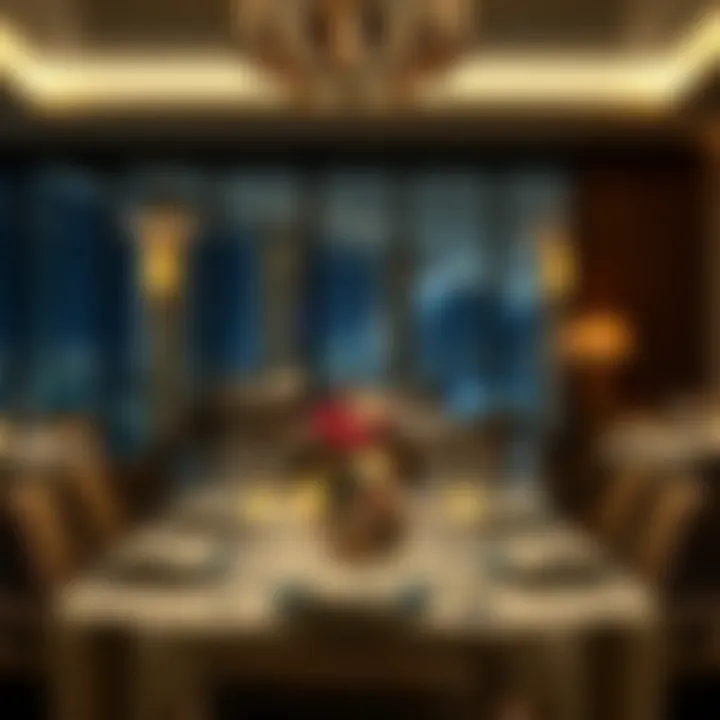 Elegant table setting at a fine dining restaurant