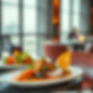 Artfully plated gourmet dish highlighting local ingredients