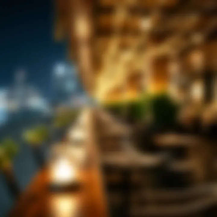 Luxurious dining options available along the promenade of Jumeirah Beach Residence.