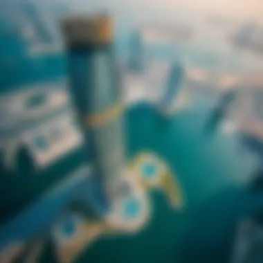 Aerial view of Lake Central Tower showcasing its architectural elegance