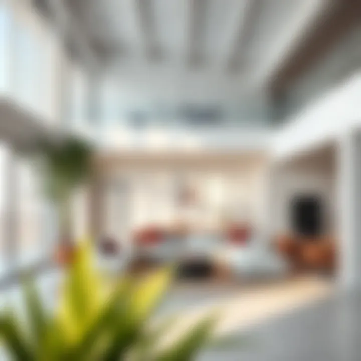 Chic minimalist loft highlighting open spaces and natural light