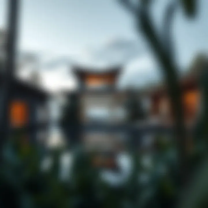 Architectural design integrating mangrove landscapes with modern living spaces