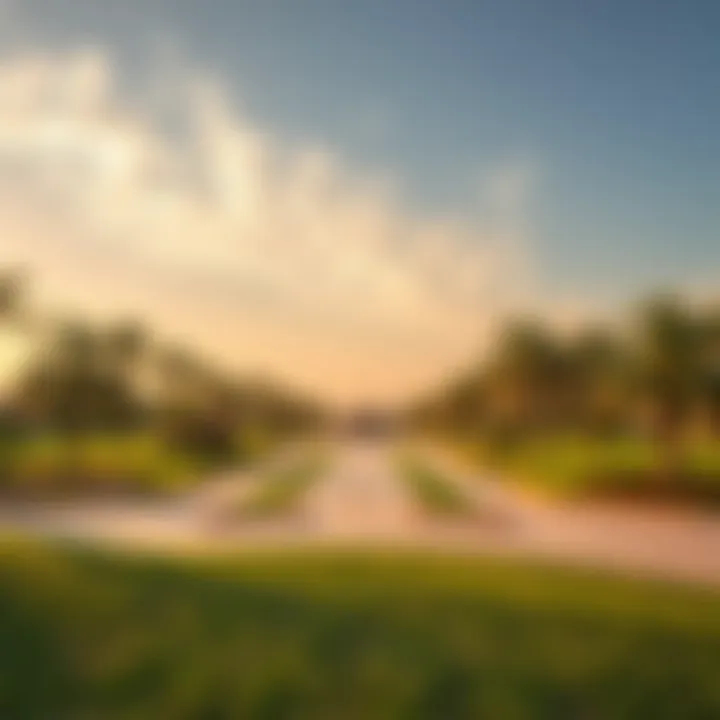 Landscapes of Masaar Park Beautiful landscapes of Masaar Park contributing to urban development