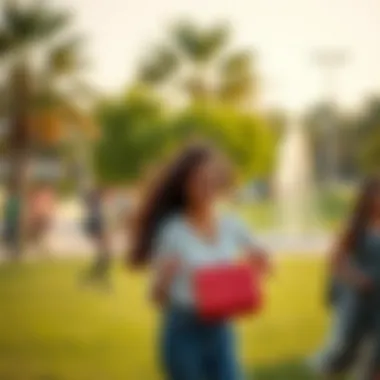 Recreational Activities in Masaar Park Visitors enjoying recreational activities in Masaar Park