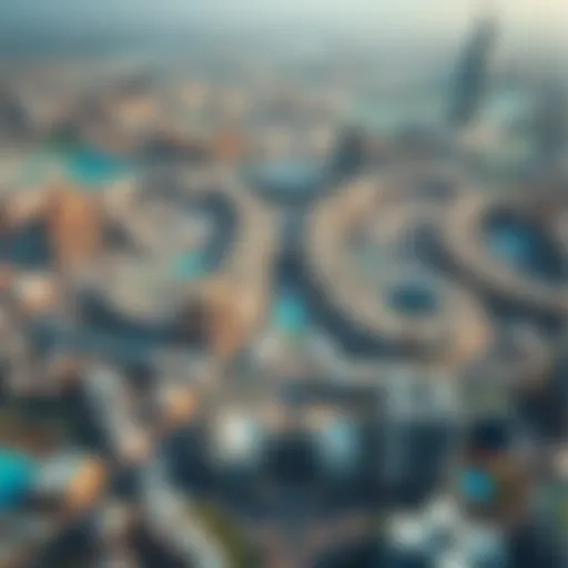 Aerial view showcasing the urban landscape of Mohammed Bin Zayed City