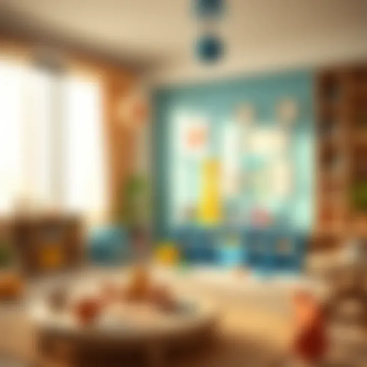 Engaging educational materials in a nursery