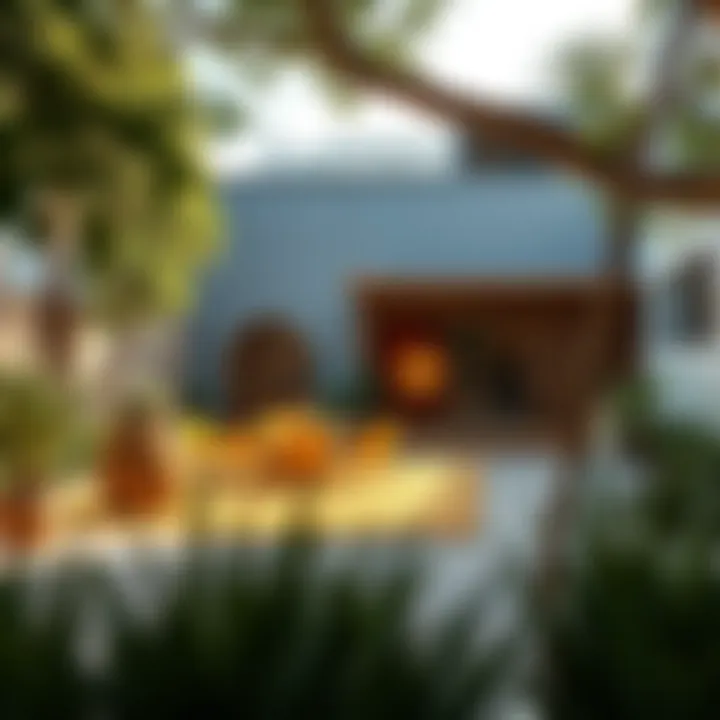 Outdoor space for nursery children to explore