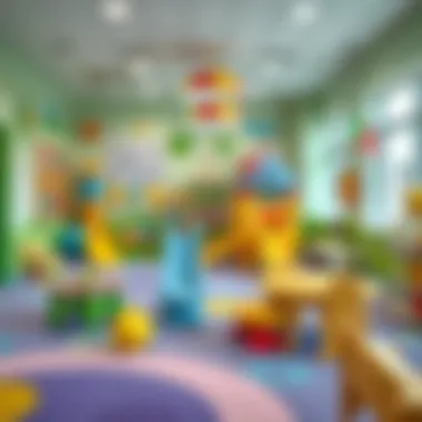 Play area in a nursery showcasing children’s activities