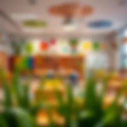 Vibrant classroom environment fostering creativity