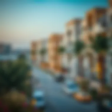 Scenic view of Al Qusais neighborhood highlighting local amenities