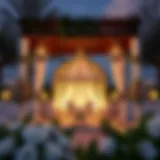 Elegant Outdoor Wedding Setup Elegant outdoor wedding setup with floral decorations