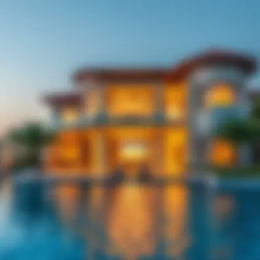 Luxurious Beachfront Villa Luxurious beachfront villa on Pearl Jumeirah Island with stunning architecture