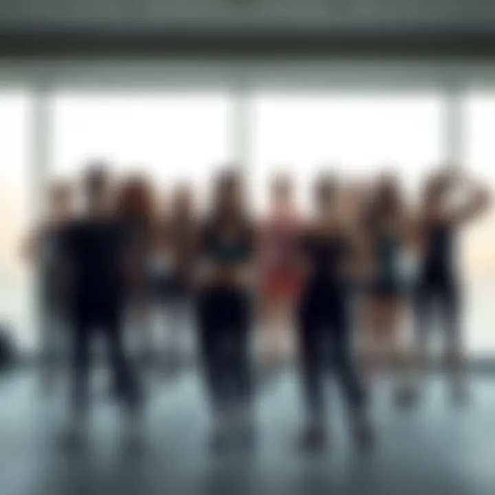 Diversity in Fitness Offerings Diverse group participating in a private fitness class