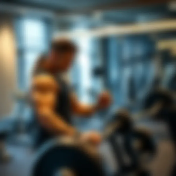 Personalized Training Experience Personal trainer assisting a client in a private training session