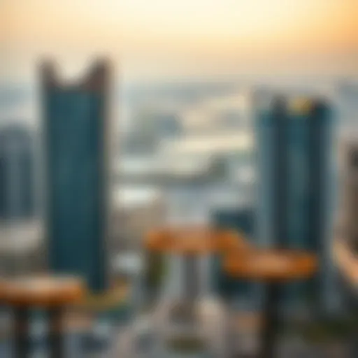 Panoramic View of Deira City Center A panoramic view of Deira City Center showcasing modern architecture