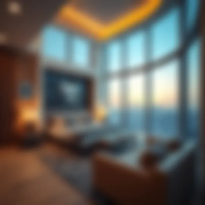 Modern architectural design of a room in International City