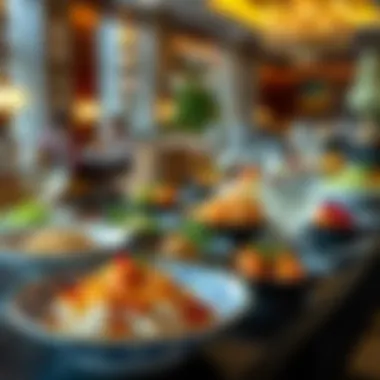 A Fusion of Global Cuisines Diverse culinary dishes representing global flavors