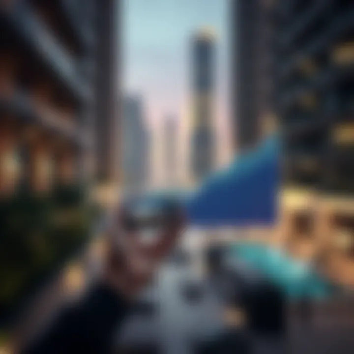 Graph illustrating market trends in Dubai real estate facilitated by the app