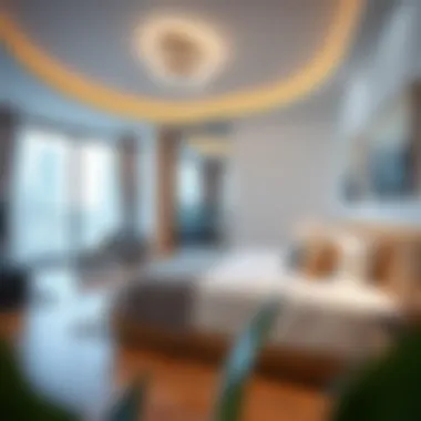 Modern Studio Apartment in Deira Modern studio apartment interior in Deira