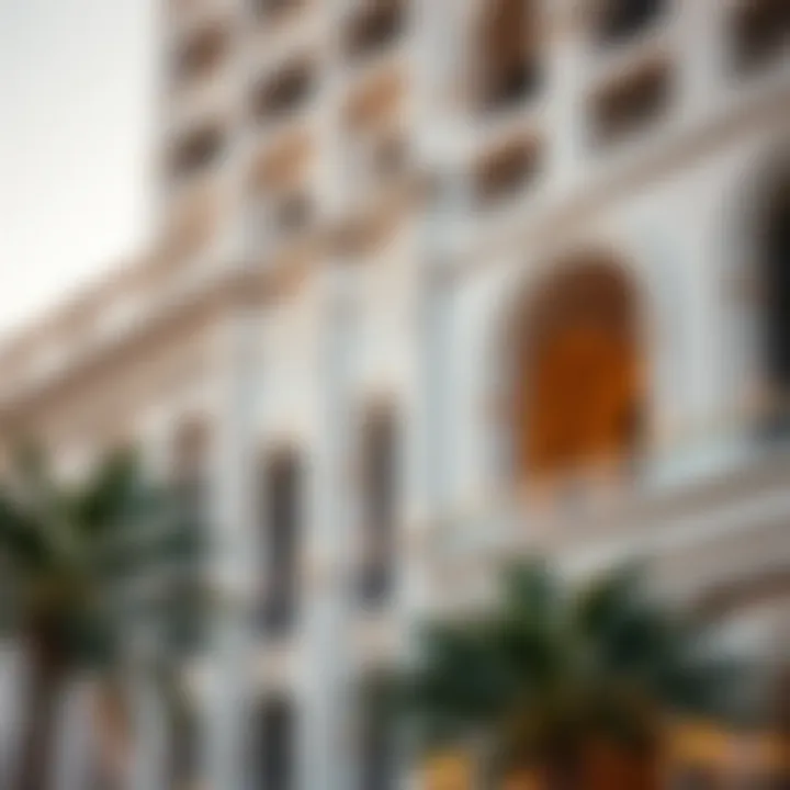 Architectural Details of Al Faris Building Close-up of architectural details of Al Faris Building