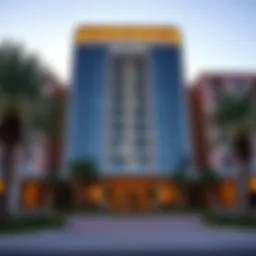 Stunning exterior view of Al Faris Building in Arjan