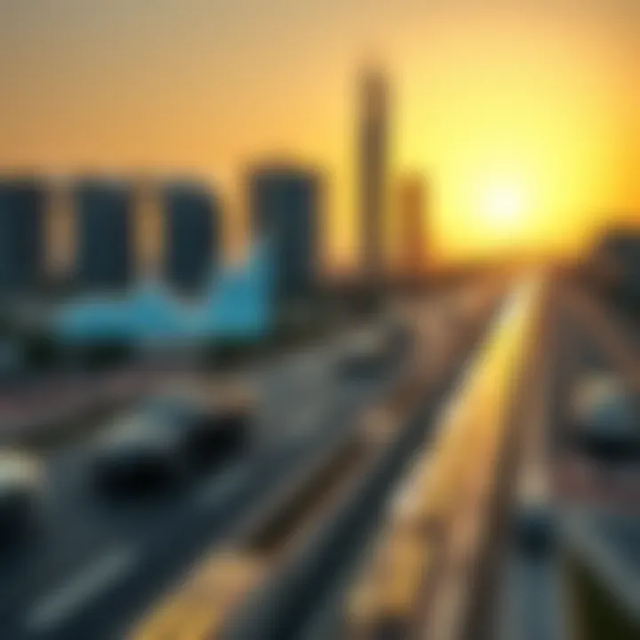 An infographic illustrating the economic impact of the Dubai-Al Ain Road