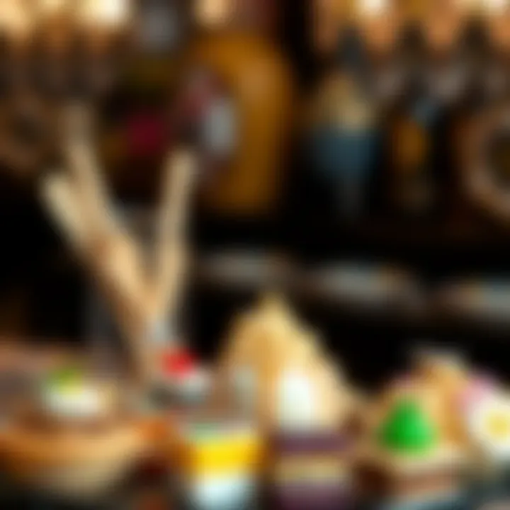 Assorted Arabic Desserts An assortment of colorful Arabic desserts highlighting unique regional specialties.